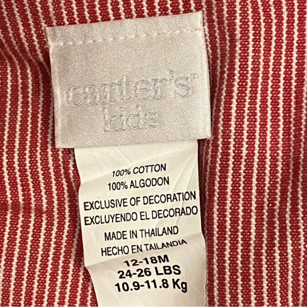 Carter’s vintage “Spring” jumper dress size 12-18 mo - Picture 6 of 6